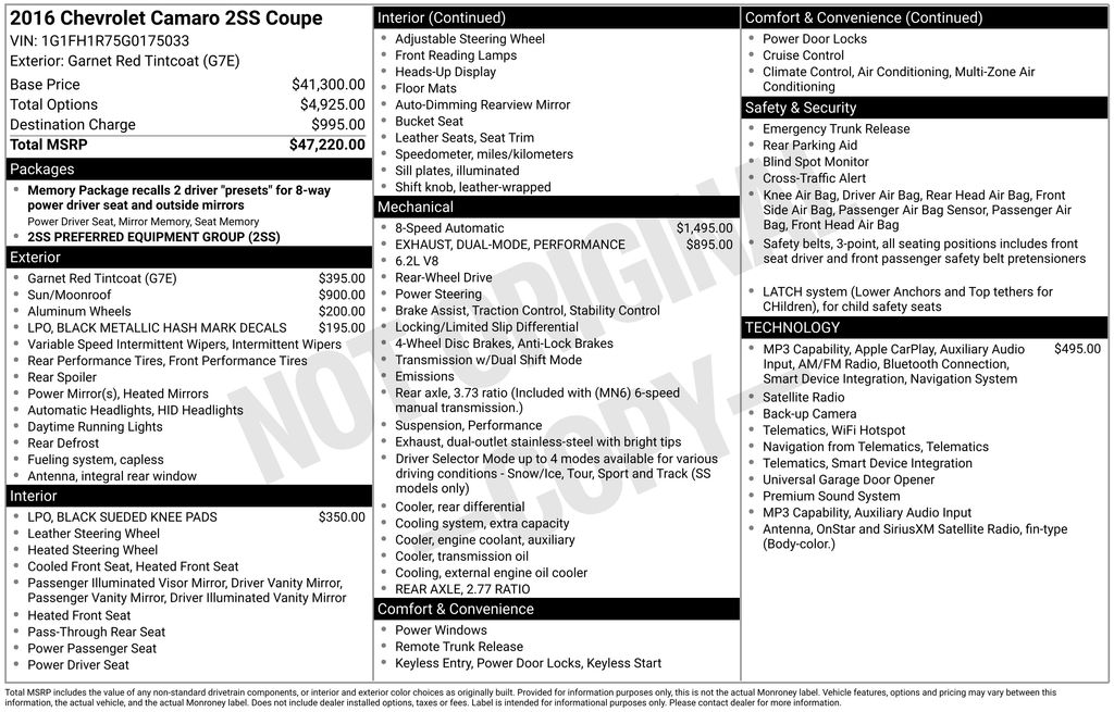Used 2016 Red Chevrolet SS image 5