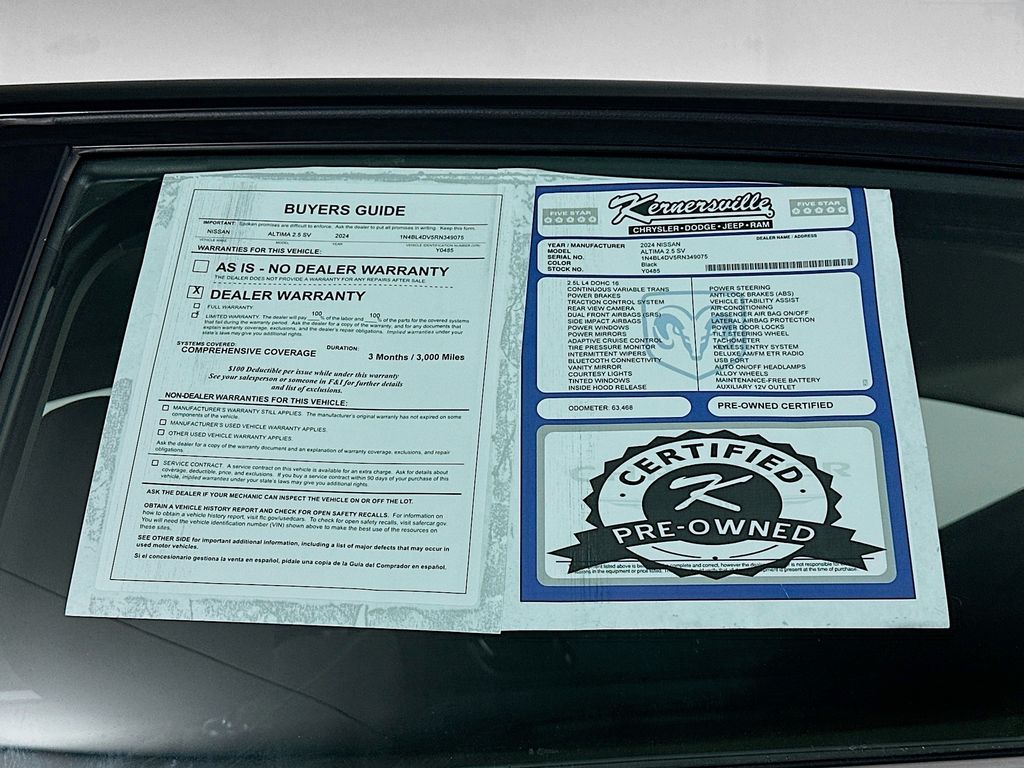 Used 2024 Black Nissan 2.5 SV image 37