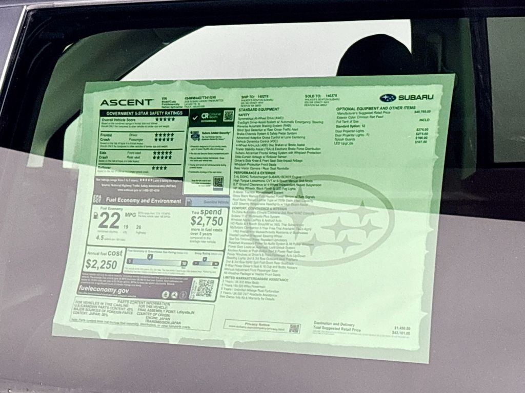 2026 Subaru Ascent Premium