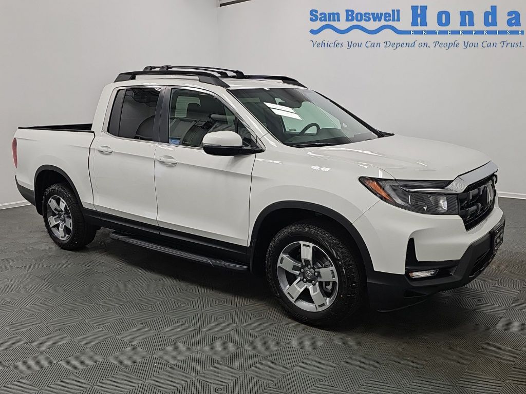 Platinum White Pearl 2026 Honda Ridgeline RTL AWD Pickup Truck All-Wheel Drive 9-Speed Automatic