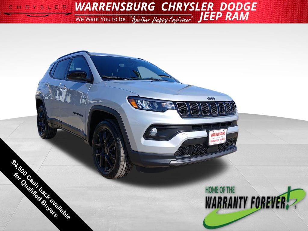 Silver Zynith Metallic Clearcoat 2026 Jeep Compass Latitude 4WD SUV / Crossover Four-Wheel Drive 8-Speed Automatic