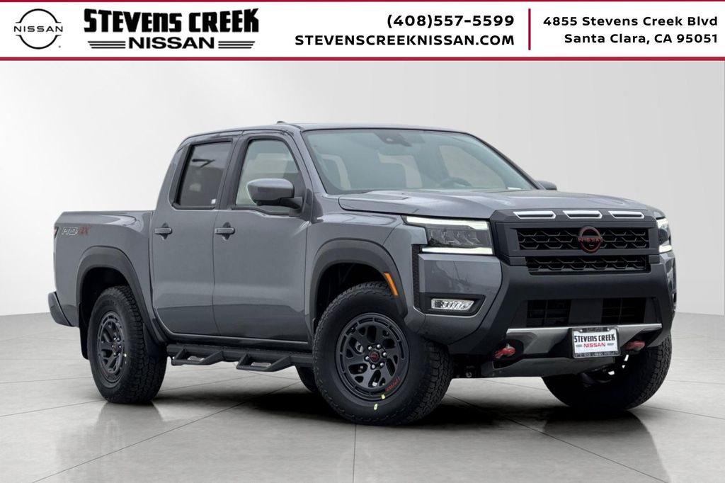 Gray (Gun Metallic) 2026 Nissan Frontier Pickup Truck Four-Wheel Drive 9-Speed Automatic Overdrive