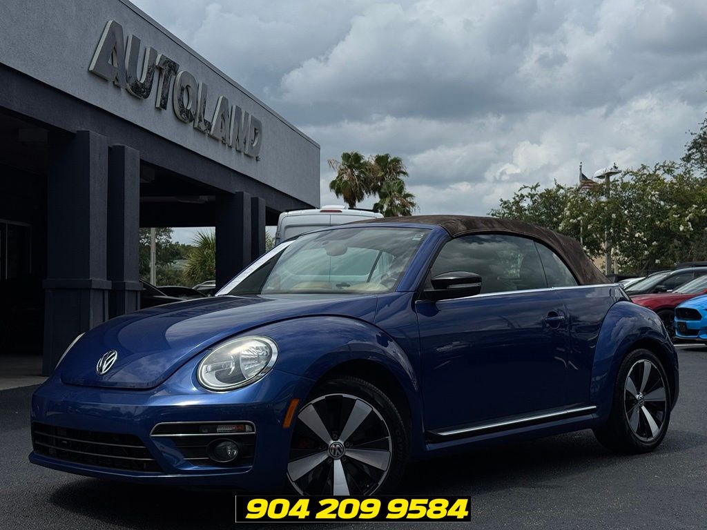 Blue Metallic 2013 Volkswagen Beetle Turbo Convertible Convertible Front-Wheel Drive 6-Speed Dual Clutch
