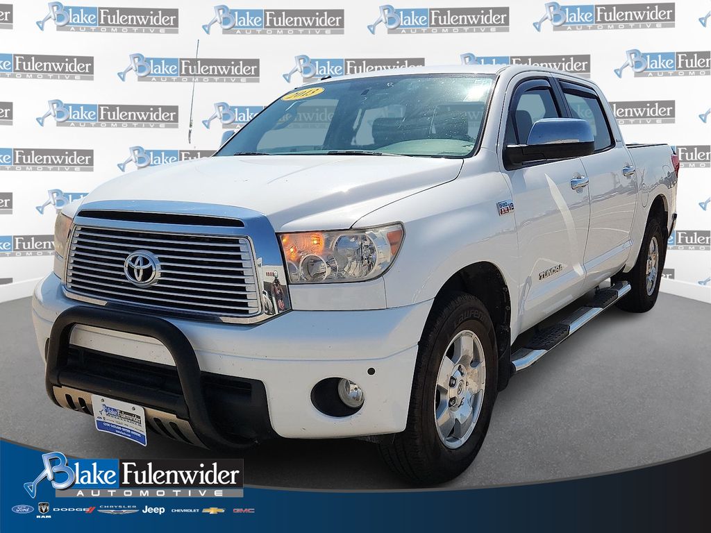 Super White 2013 Toyota Tundra Pickup Truck 4X2 6-Speed Automatic Overdrive
