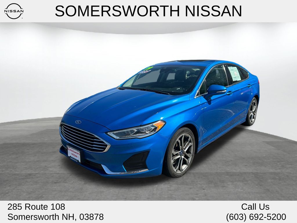 Blue Metallic 2019 Ford Fusion Sedan Front-Wheel Drive 6-Speed Automatic