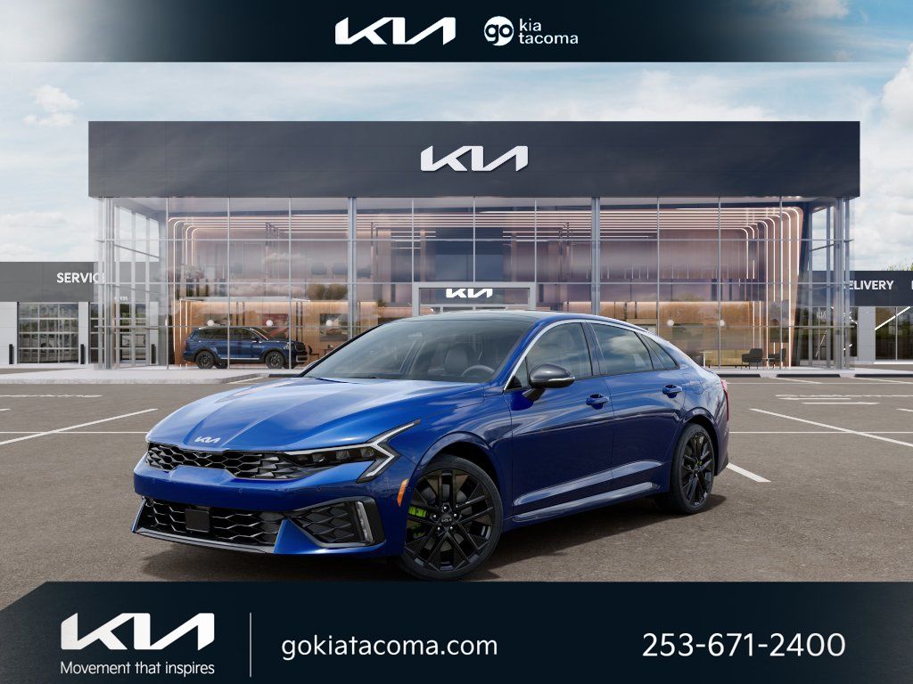 Yacht Blue 2026 Kia K5 GT FWD Sedan Front-Wheel Drive 8-Speed Dual Clutch