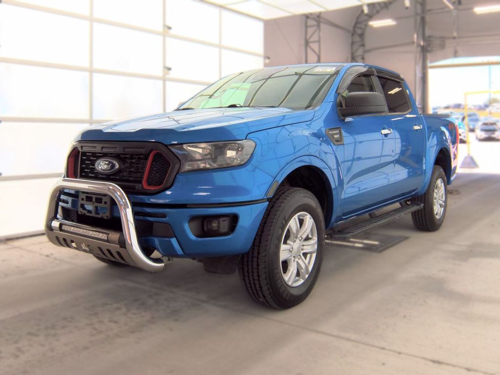 Blue Metallic 2021 Ford Ranger Pickup Truck Four-Wheel Drive Automatic