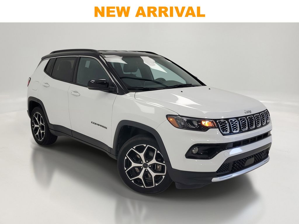 Bright White Clearcoat 2025 Jeep Compass Limited 4WD SUV / Crossover Four-Wheel Drive 8-Speed Automatic