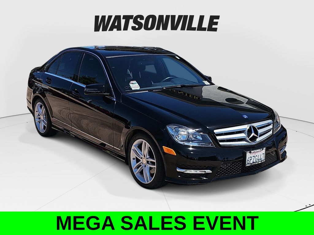 Black 2013 Mercedes-Benz C-Class Sedan 7-Speed Automatic