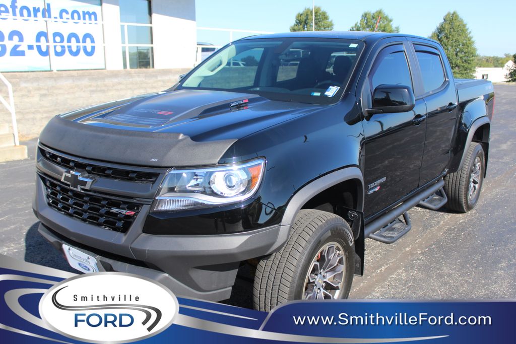 Black 2020 Chevrolet Colorado Pickup Truck Four-Wheel Drive 8-Speed Automatic
