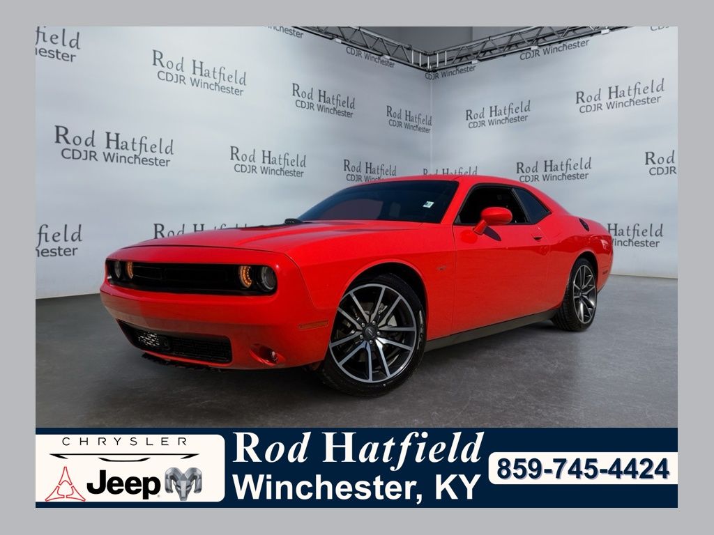 Go Mango! 2023 Dodge Challenger Coupe Rear-Wheel Drive 8-Speed Automatic