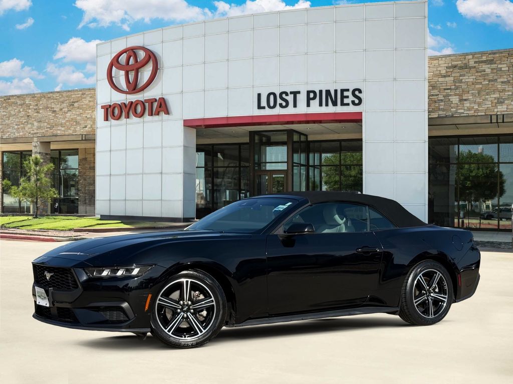 Shadow Black 2024 Ford Mustang Convertible Rear-Wheel Drive Automatic