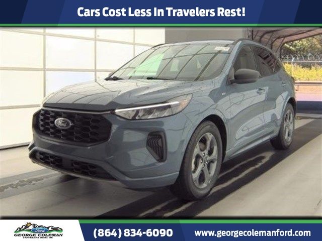 Vapor Blue 2024 Ford Escape Hybrid ST-Line FWD SUV / Crossover Front-Wheel Drive Continuously Variable Transmission