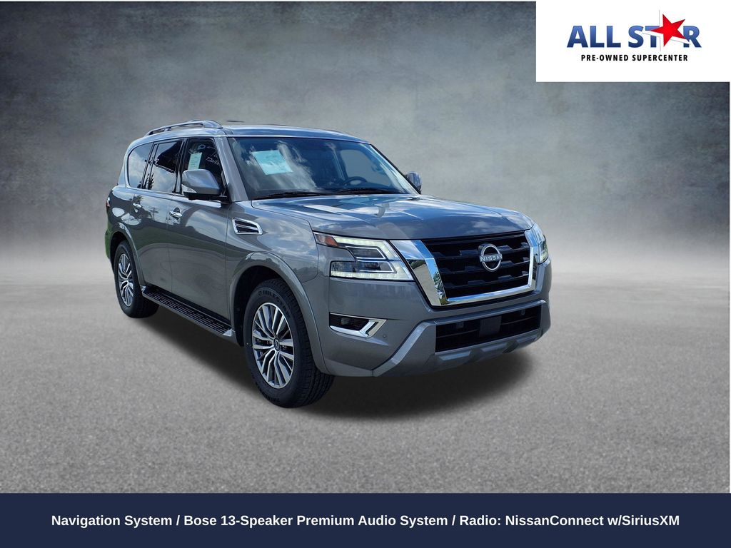 Gray (Gun Metallic) 2023 Nissan Armada SUV / Crossover 4X2 7-Speed Automatic