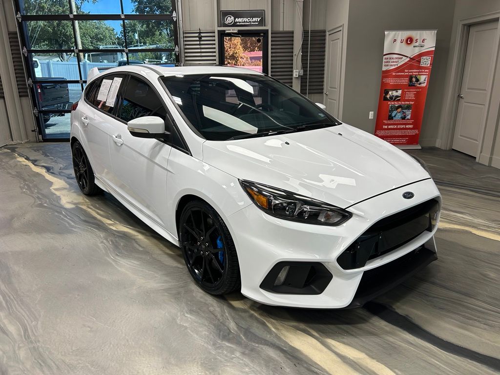Frozen White 2017 Ford Focus RS Hatchback All-Wheel Drive 6-Speed Manual