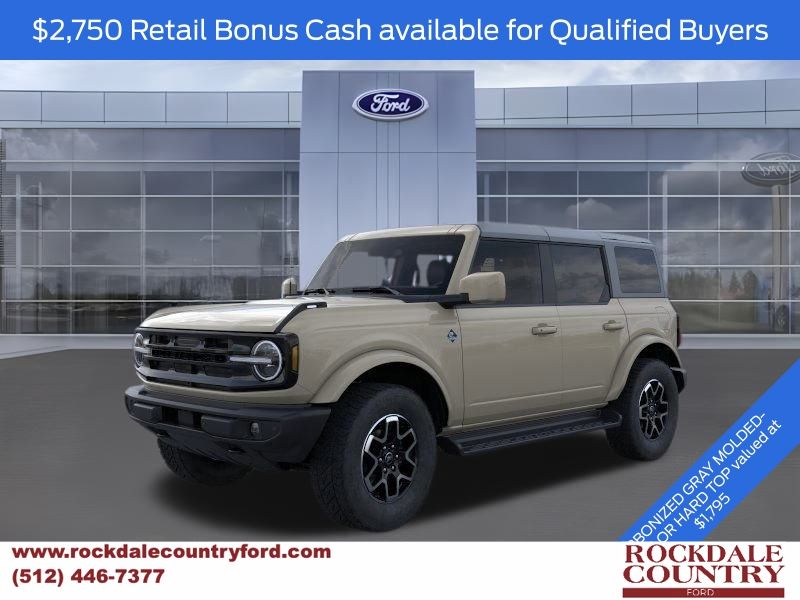 Desert Sand 2025 Ford Bronco Outer Banks 4-Door 4WD SUV / Crossover Four-Wheel Drive Automatic