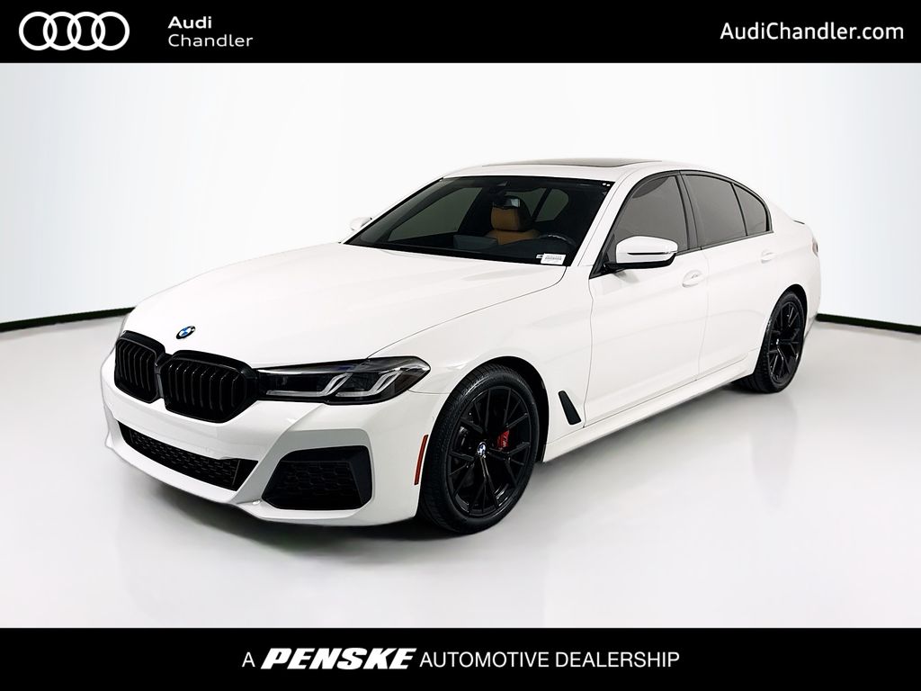 Alpine White 2023 BMW 5 Series Sedan Rear-Wheel Drive 8-Speed Automatic