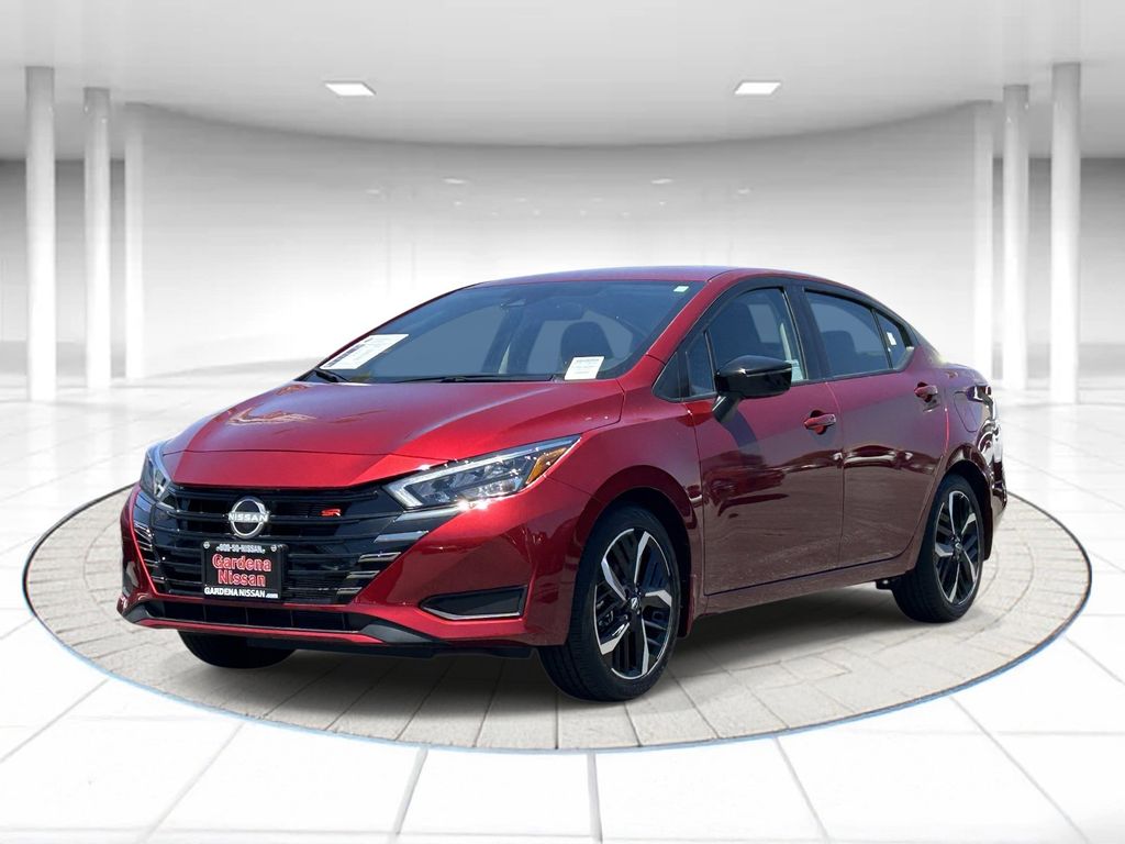 Red (Scarlet) 2025 Nissan Versa SR FWD Sedan Front-Wheel Drive Continuously Variable Transmission