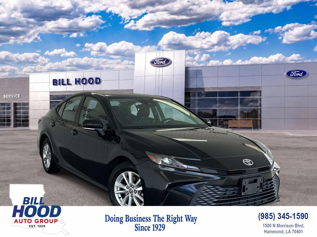 Midnight Black Metallic 2025 Toyota Camry Sedan Front-Wheel Drive Continuously Variable Transmission