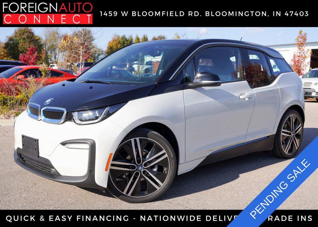 Capparis White w/BMW i Frozen Blue Accent 2021 BMW i3 120 Ah RWD Wagon Rear-Wheel Drive Automatic