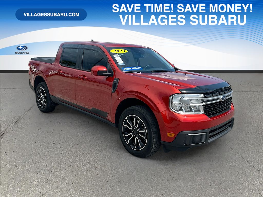 Chili Pepper Red 2023 Ford Maverick Pickup Truck Front-Wheel Drive Continuously Variable Transmission