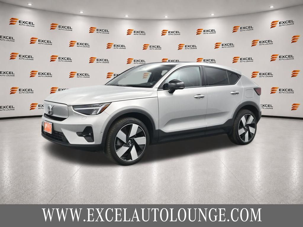 Silver 2023 Volvo C40 Recharge SUV / Crossover All-Wheel Drive 1-Speed Automatic