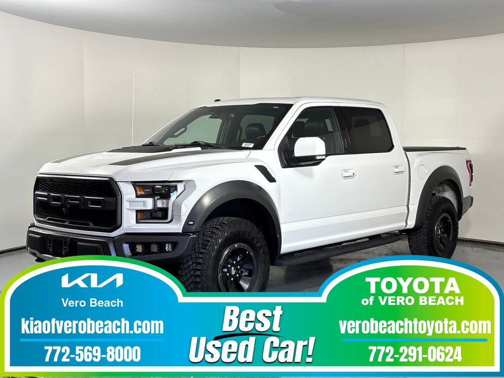 Oxford White 2018 Ford F-150 Raptor SuperCrew 4WD Pickup Truck Four-Wheel Drive Automatic