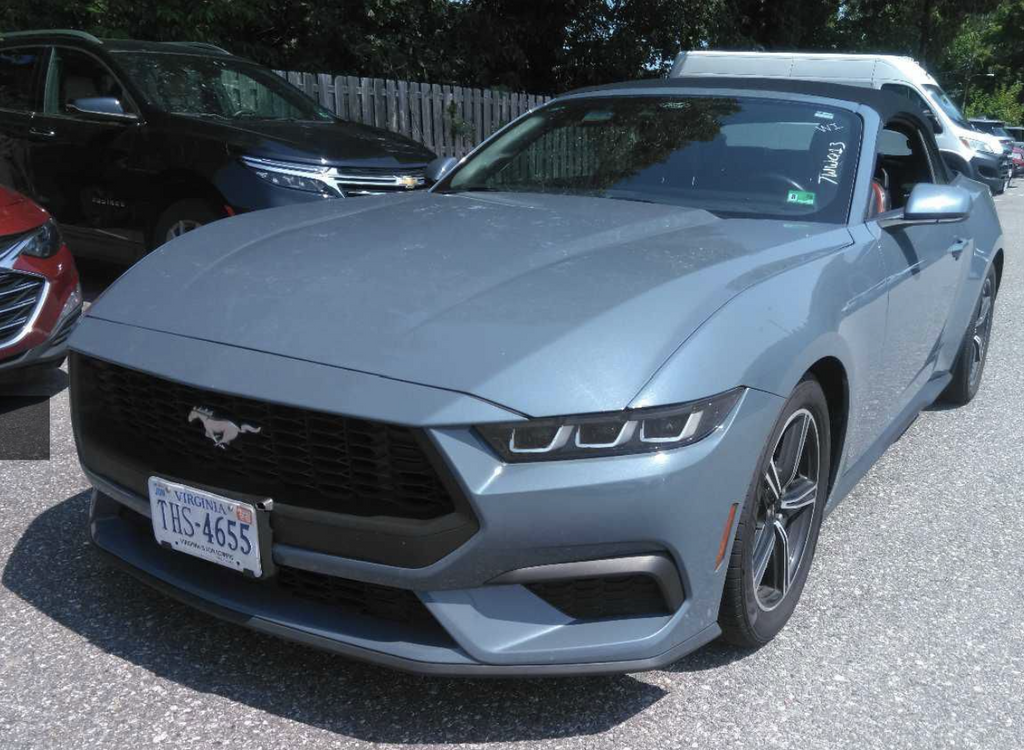 Vapor Blue 2024 Ford Mustang Convertible Rear-Wheel Drive Automatic