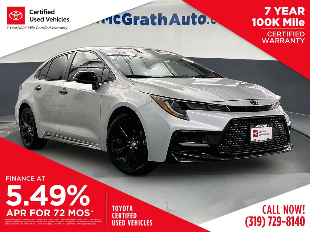 Classic Silver Metallic 2021 Toyota Corolla Sedan Front-Wheel Drive Continuously Variable Transmission