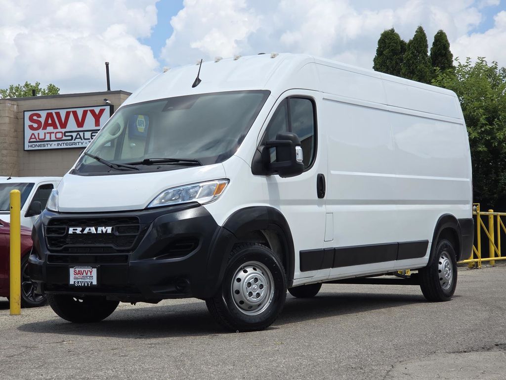Bright White Clearcoat 2023 RAM ProMaster Van Front-Wheel Drive 9-Speed Automatic