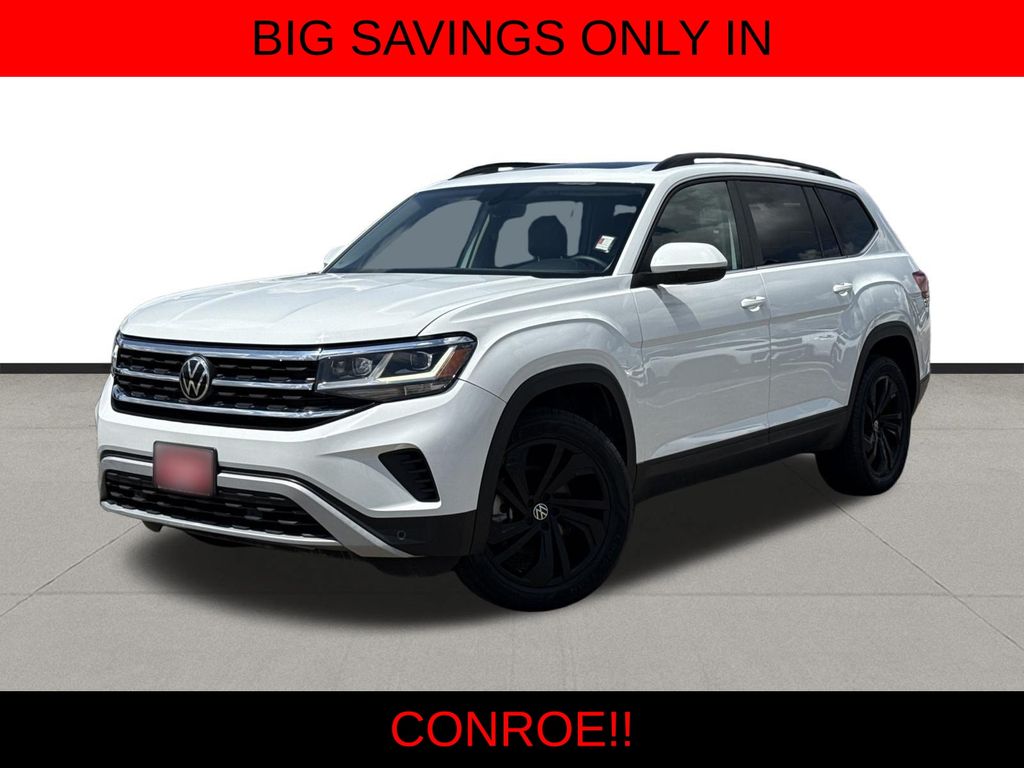 2022 Volkswagen Atlas 3.6L V6 SE w/Technology White at South Houston Nissan