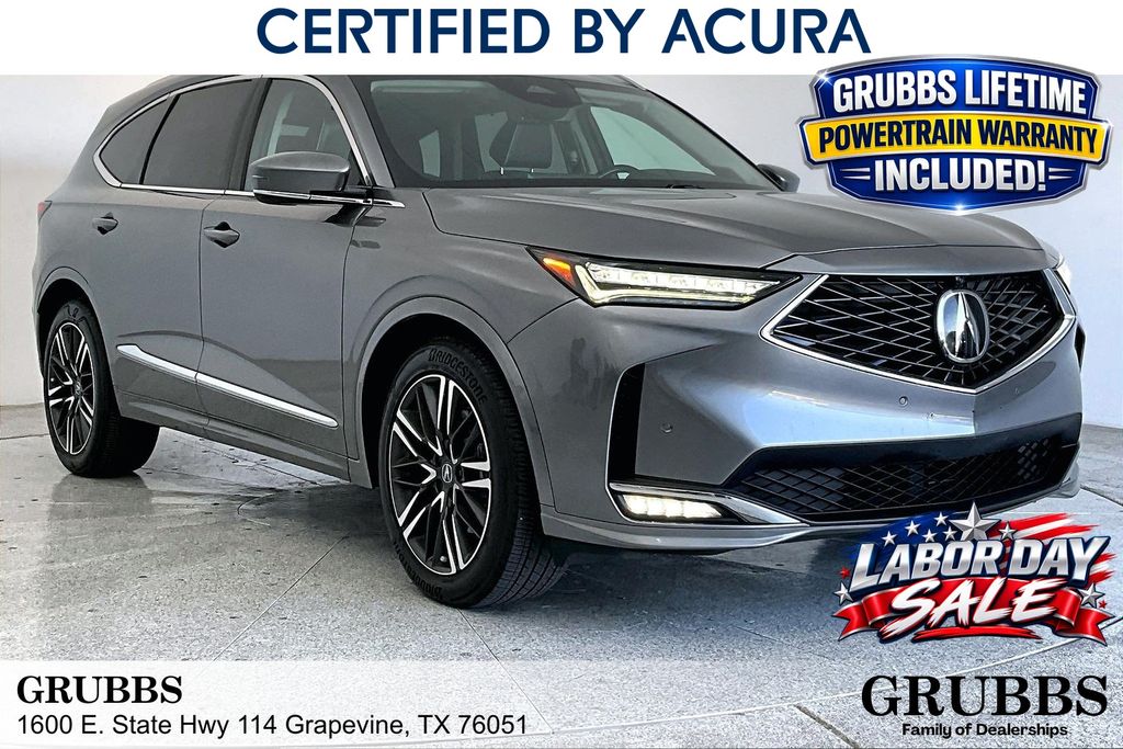 Liquid Carbon Metallic 2025 Acura MDX SUV / Crossover All-Wheel Drive Automatic