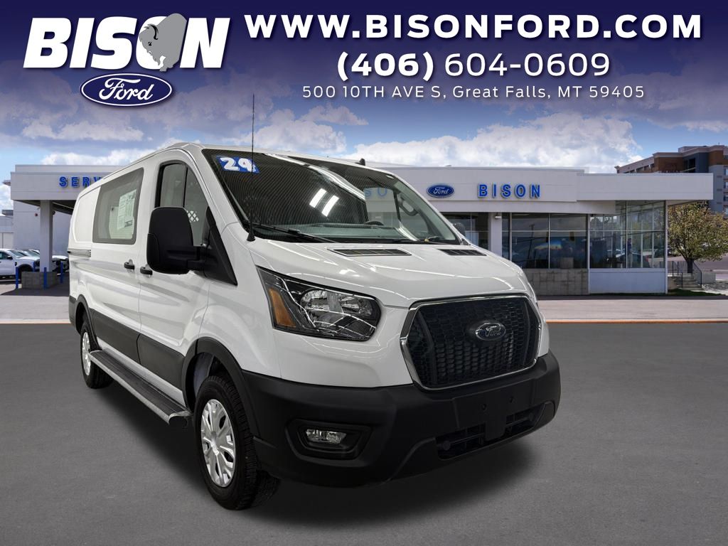 Oxford White 2024 Ford Transit Cargo Van Rear-Wheel Drive