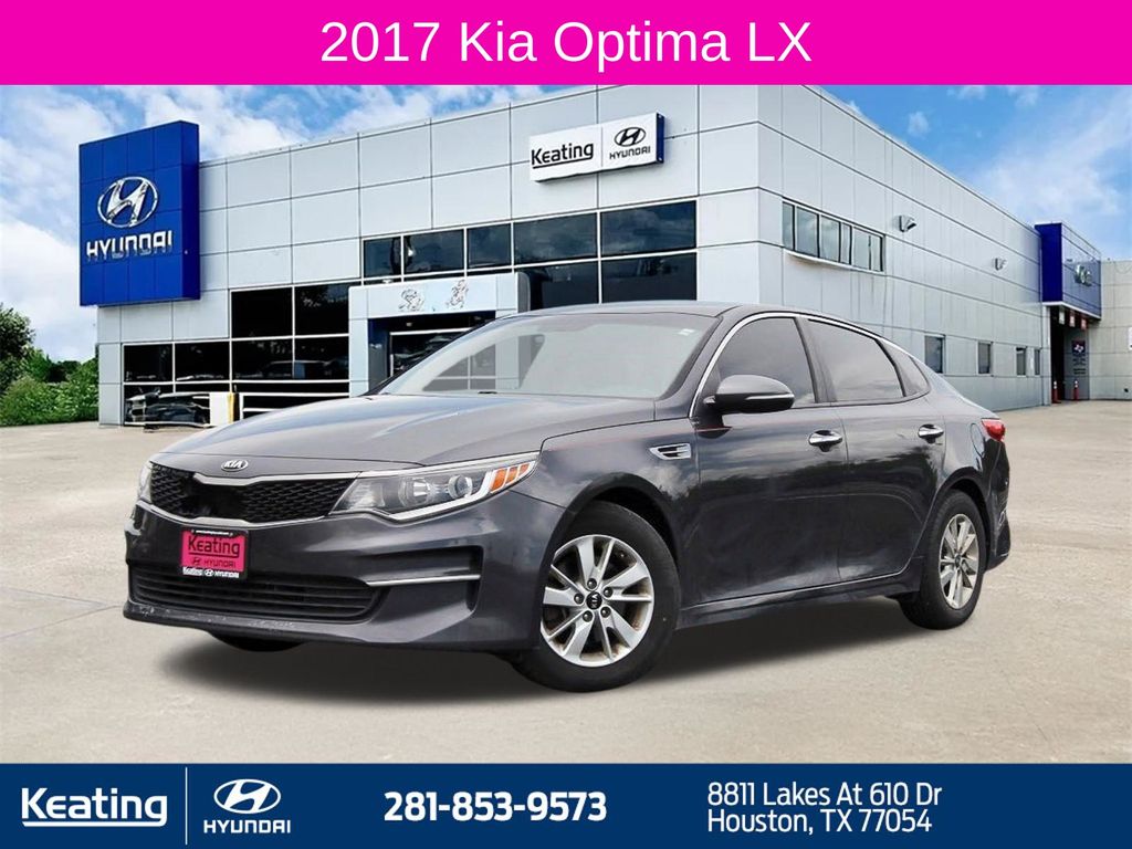 Gray (Platinum Graphite) 2017 Kia Optima Sedan Front-Wheel Drive 6-Speed Automatic