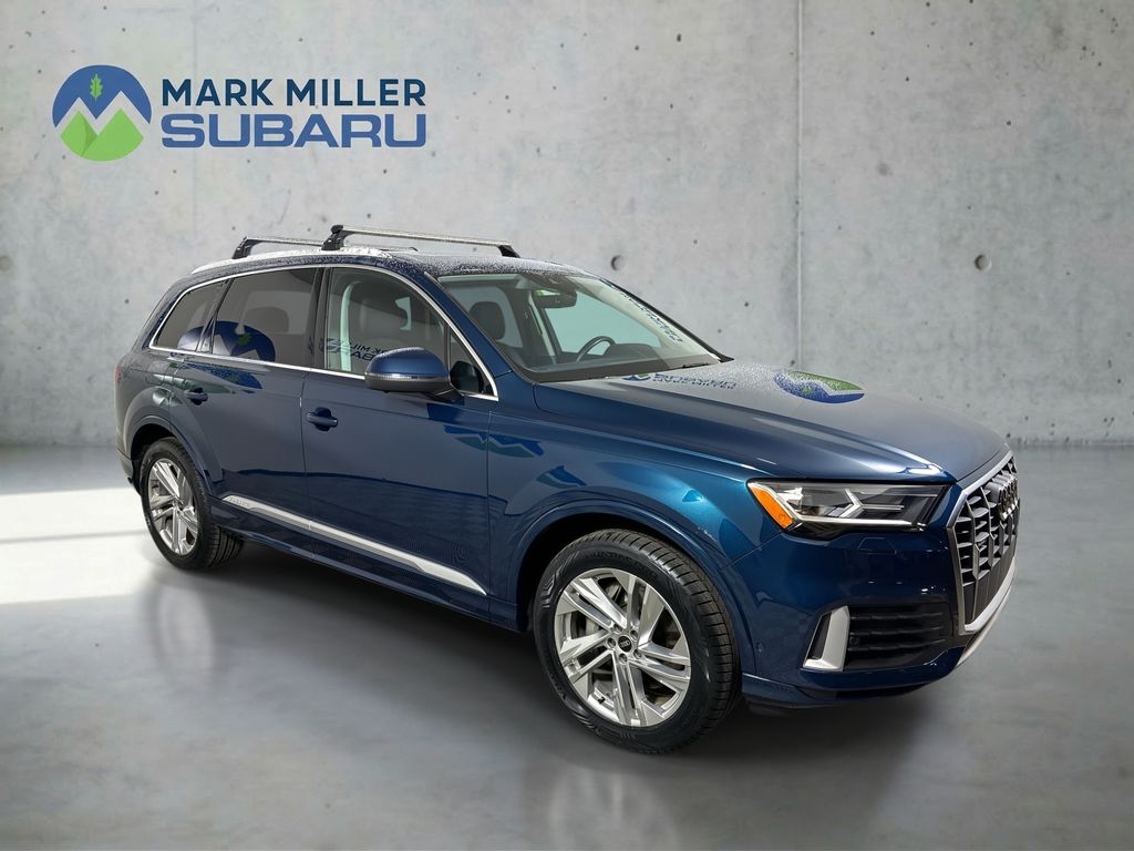 Galaxy Blue Metallic 2021 Audi Q7 quattro Premium Plus 55 TFSI SUV / Crossover All-Wheel Drive 8-Speed Automatic