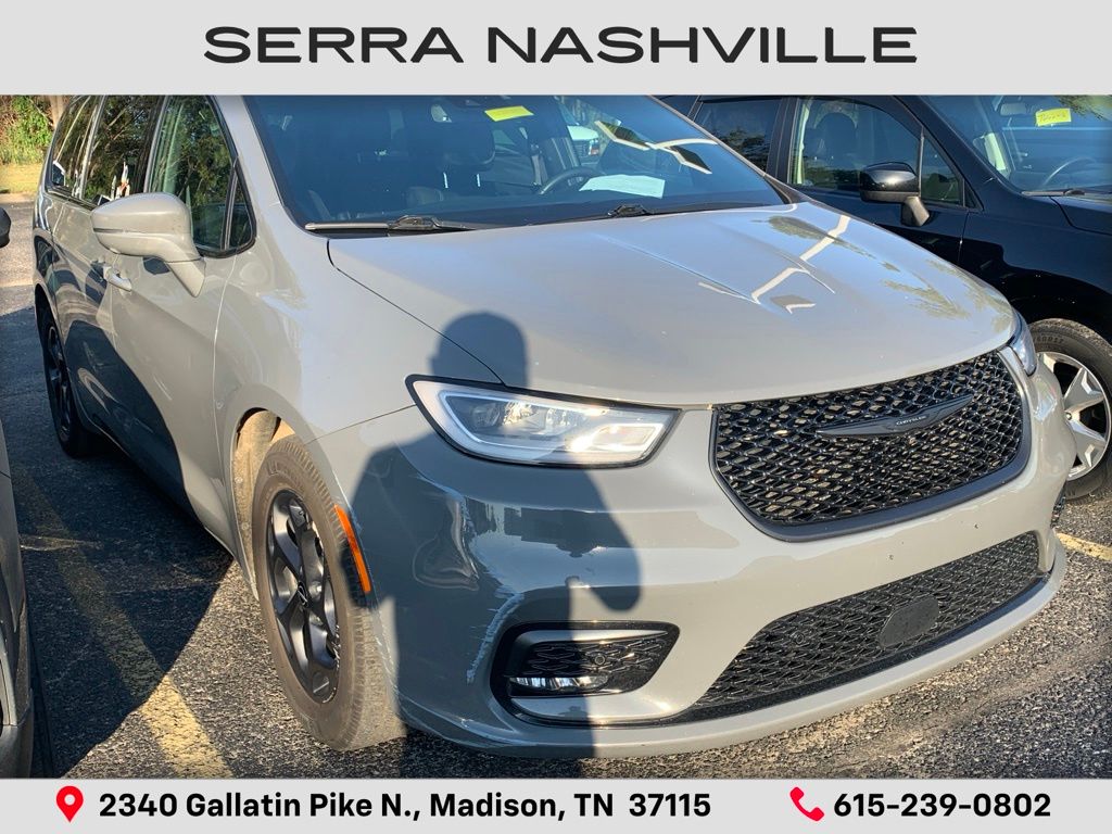 Ceramic Gray Clearcoat 2022 Chrysler Pacifica Hybrid Minivan Front-Wheel Drive Continuously Variable Transmission