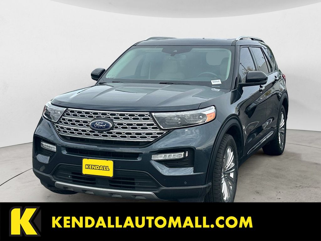 Blue Metallic 2022 Ford Explorer Limited AWD SUV / Crossover All-Wheel Drive Automatic