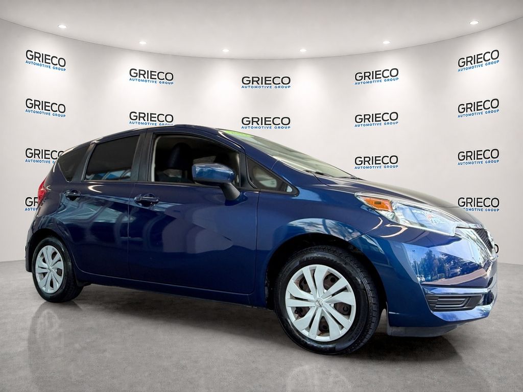 Deep Blue Pearl 2017 Nissan Versa Note Hatchback Front-Wheel Drive Continuously Variable Transmission