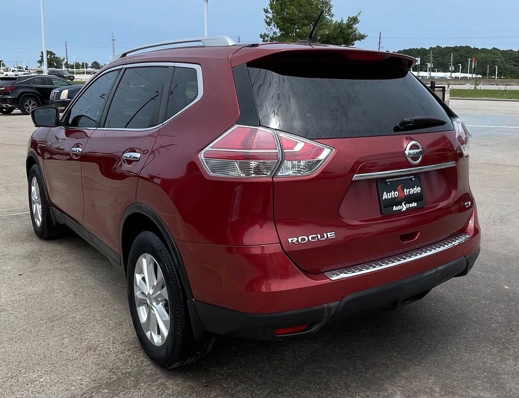 2016 Nissan Rogue SV Red at DeMontrond Gulf Freeway