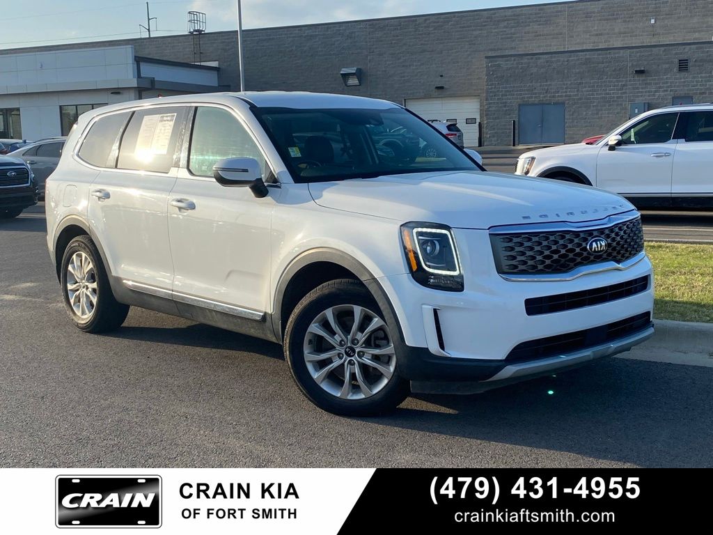 Snow White Pearl 2020 Kia Telluride LX AWD SUV / Crossover All-Wheel Drive 8-Speed Automatic