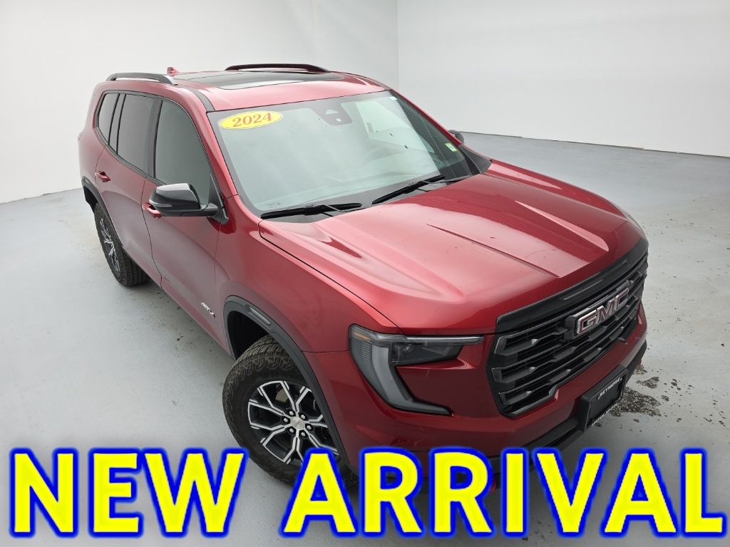Volcanic Red Tintcoat 2024 GMC Acadia AT4 AWD SUV / Crossover Four-Wheel Drive 8-Speed Automatic