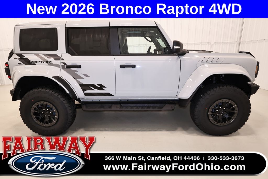 Avalanche Gray 2026 Ford Bronco Raptor 4WD SUV / Crossover Four-Wheel Drive Automatic
