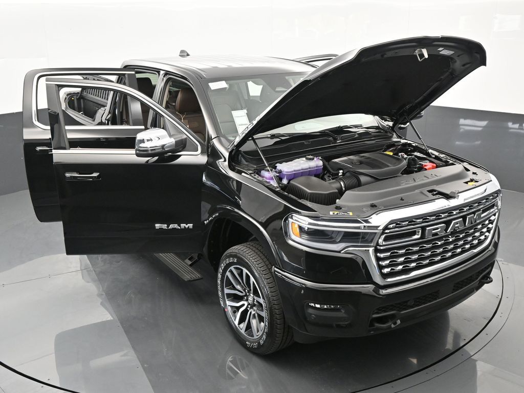 Used 2025 Diamond Black Crystal Pearlcoat Ram Limited image 54