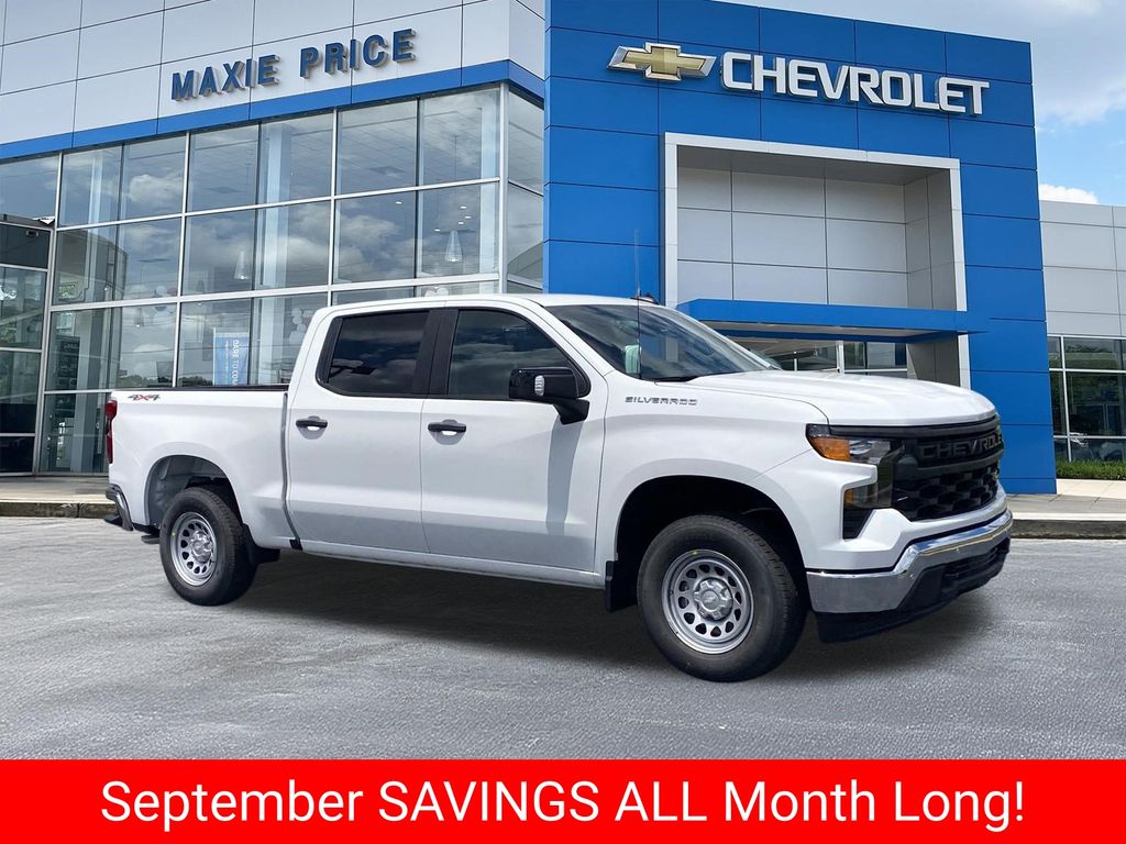 Summit White 2026 Chevrolet Silverado 1500 Pickup Truck Four-Wheel Drive Automatic