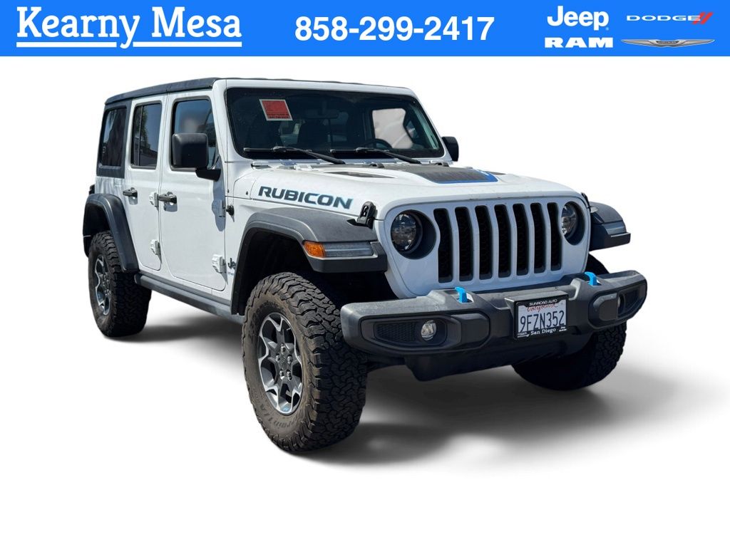Bright White Clearcoat 2023 Jeep Wrangler 4xe SUV / Crossover Four-Wheel Drive 8-Speed Automatic