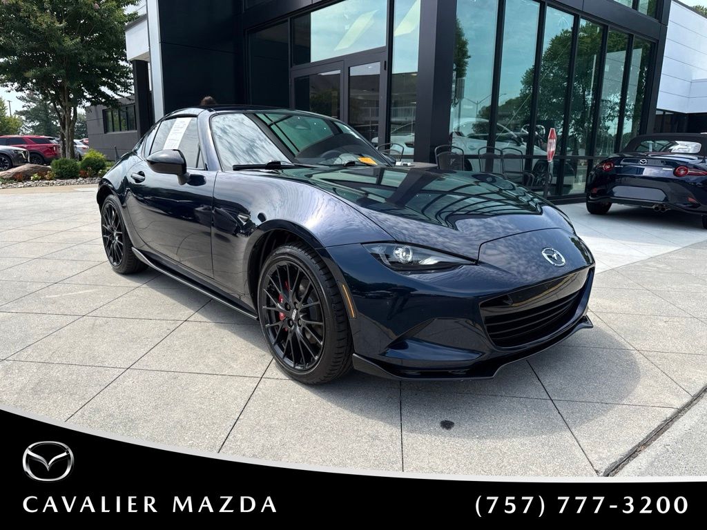 Deep Crystal Blue Mica 2025 Mazda MX-5 Miata Convertible Rear-Wheel Drive Manual