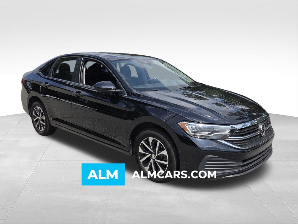 Black 2024 Volkswagen Jetta Sedan Front-Wheel Drive 8-Speed Automatic