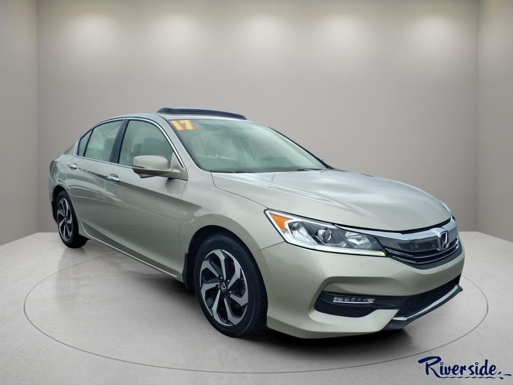 Champagne Frost Pearl 2017 Honda Accord Sedan Front-Wheel Drive Continuously Variable Transmission