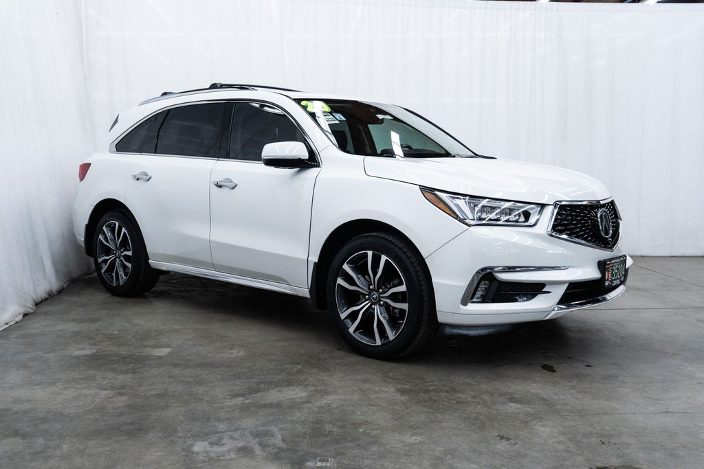 Platinum White Pearl 2020 Acura MDX SH-AWD with Advance Package SUV / Crossover All-Wheel Drive 9-Speed Automatic