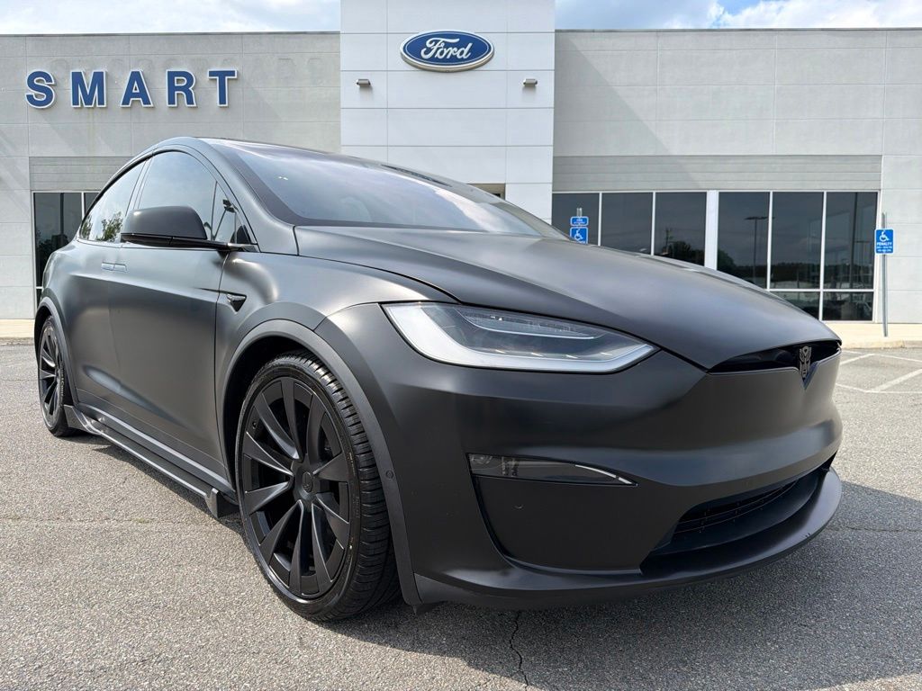 Deep Blue Metallic 2022 Tesla Model X SUV / Crossover All-Wheel Drive 1-Speed Automatic